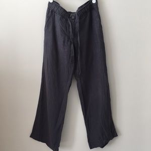 LOFT Gray linen pants